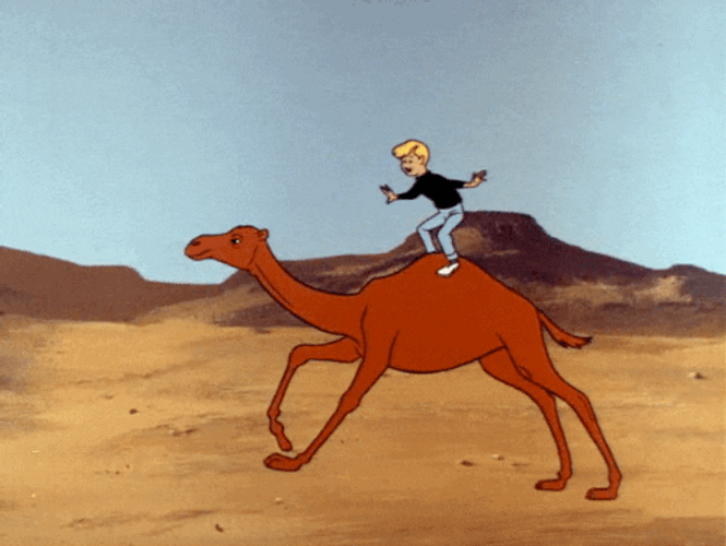 Camel Ride Jonny Quest GIF