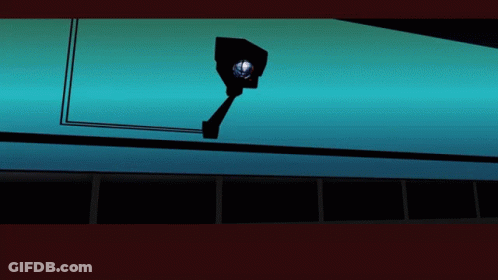 Camera Silhouette On Blue Background GIF