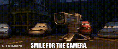 Camera Smile For The Camera GIF