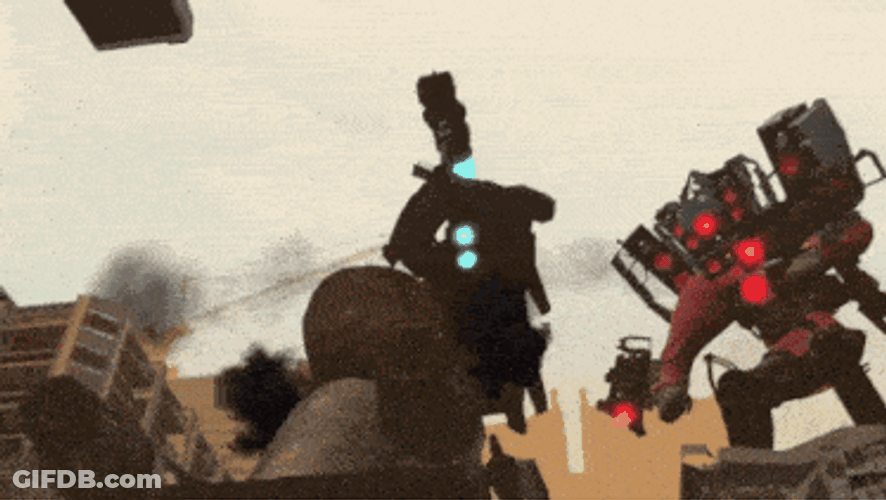 Cameraman And Titan Speakerman Got The Best Duo GIF