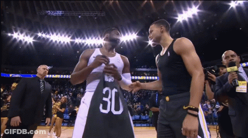Cameraman Photographing Two Basketball Players GIF