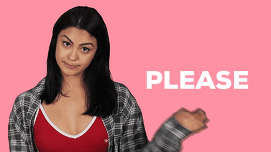Camila Mendes Saying Please GIF