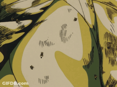 Camouflage Pattern With Bugs GIF