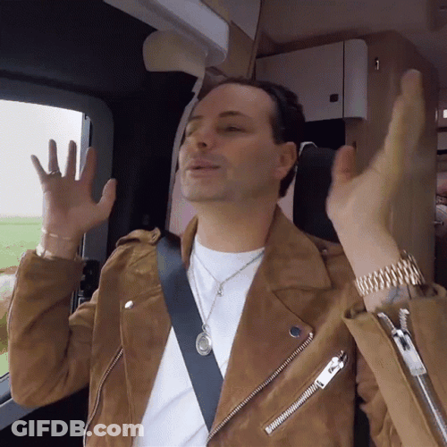 Camper Singing While Driving GIF