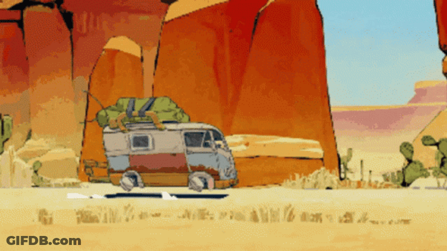 Camper Vehicle Pixelated GIF