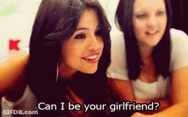 Can I Be Your Girlfriend Selena Gomez Young GIF