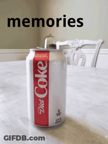 Can Of Diet Coke With Memories GIF