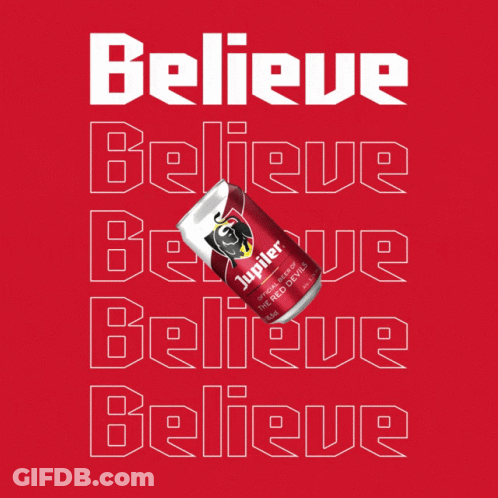 Can Of Jupiler Beer On Red Background GIF