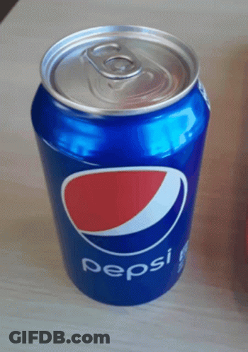 Can Of Pepsi On Table GIF