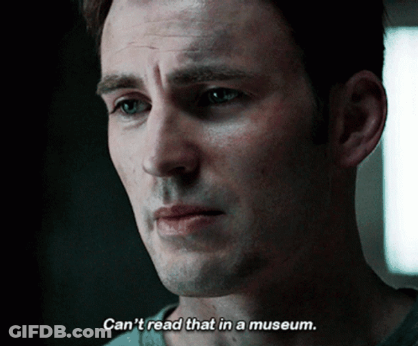 Can't Read That It Belongs In A Museum GIF