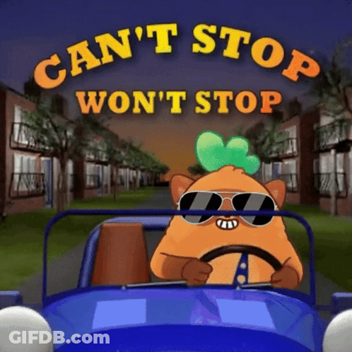 Can't Stop Won't Stop Car GIF