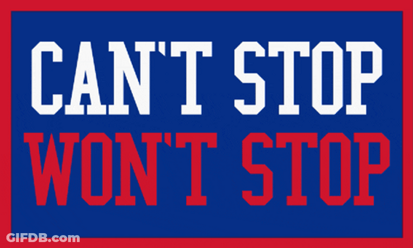 Can't Stop Won't Stop Go Bills GIF