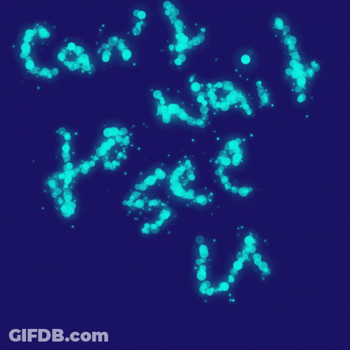 Can't Wait Glowing Bubbles GIF