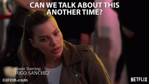 Can We Talk About This Another Time Lauren German GIF