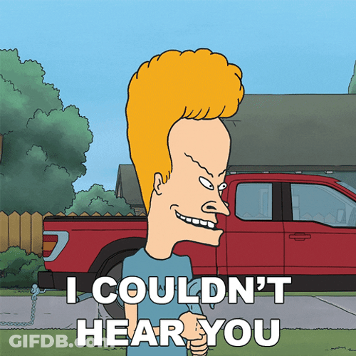 Can You Hear Me Now Beavis Couldn't Hear GIF