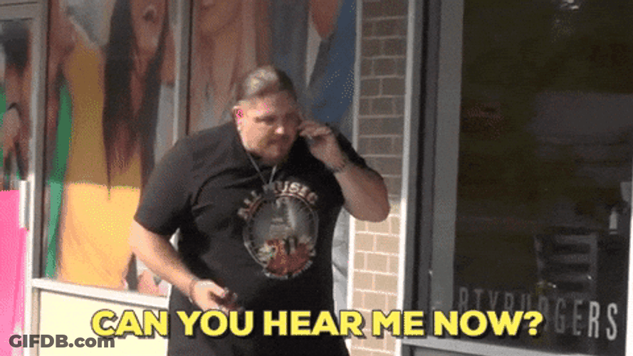 Can You Hear Me Now Boy Talking Outside GIF