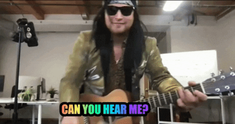Can You Hear Me Now Guy Playing Guitar GIF