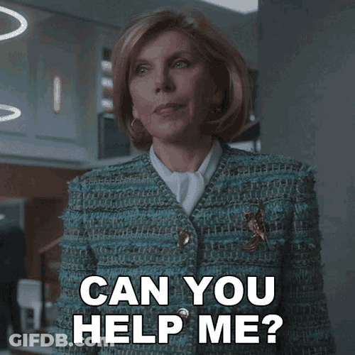 Can You Help Me Christine Baranski GIF
