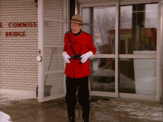 Canada Day Conan O'Brien Red Serge Uniform GIF