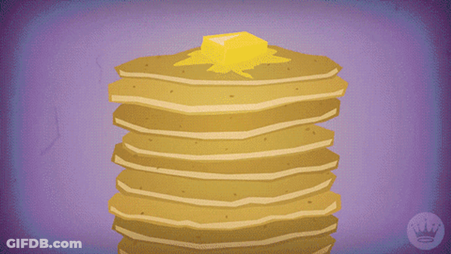 Canada Day Pancake Stack Animated Art GIF