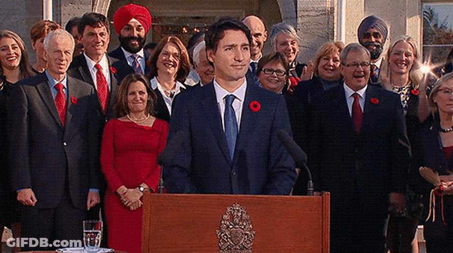 Canada Prime Minister Shrug GIF