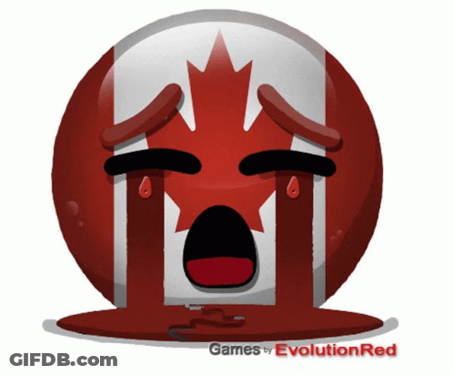 Canadian Flag Crying Games By Evolution Red GIF