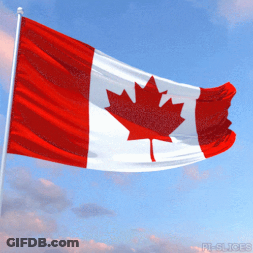 Canadian Flag With Maple Leaf GIF