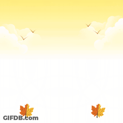 Canadian Thanksgiving Poster Turkey And Leaves GIF