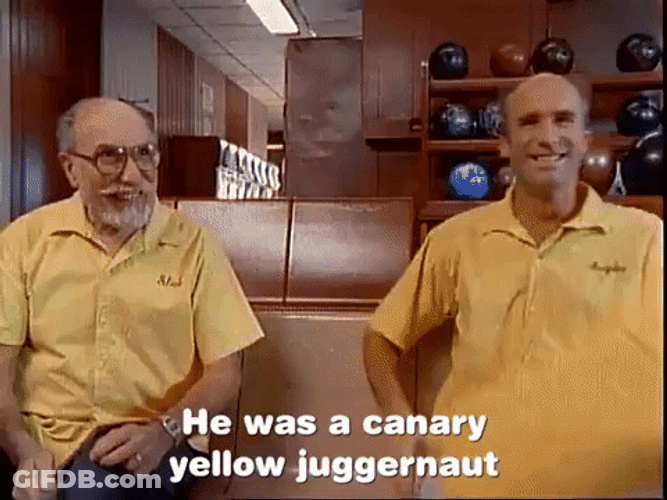 Canary Yellow Juggernaut GIF