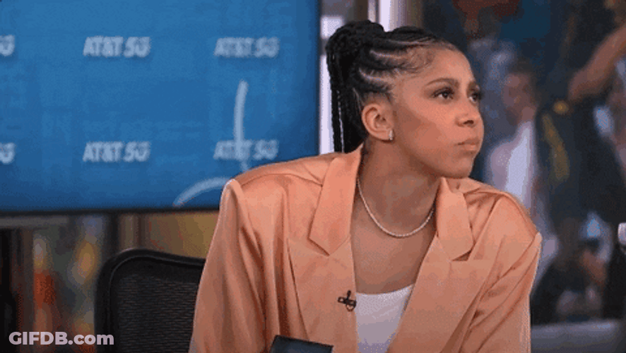 Candace Parker Elegantly Chewing GIF