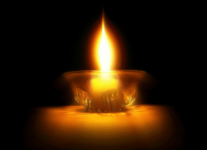 Candle Burning Glass GIF