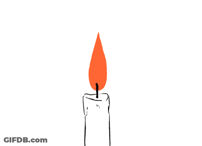 Candle Creative Drawing Animation GIF