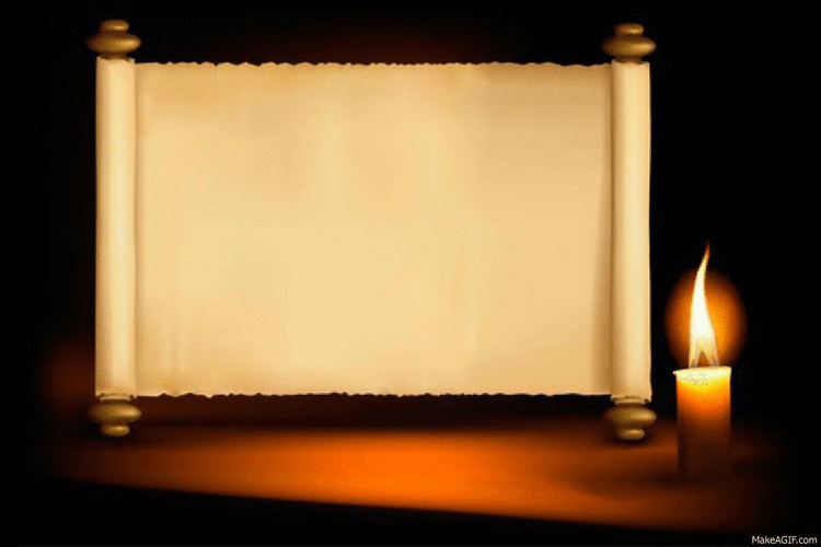 Candle Light Scroll GIF