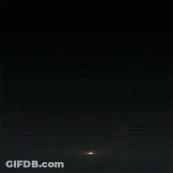 Candle Lit Up Like UFO In Dark GIF