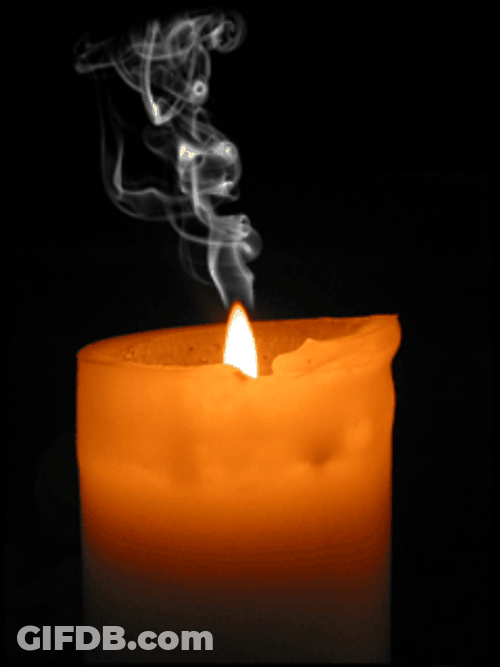 Candle Smoke Burning GIF