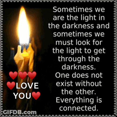 Candle With Love You Quote GIF