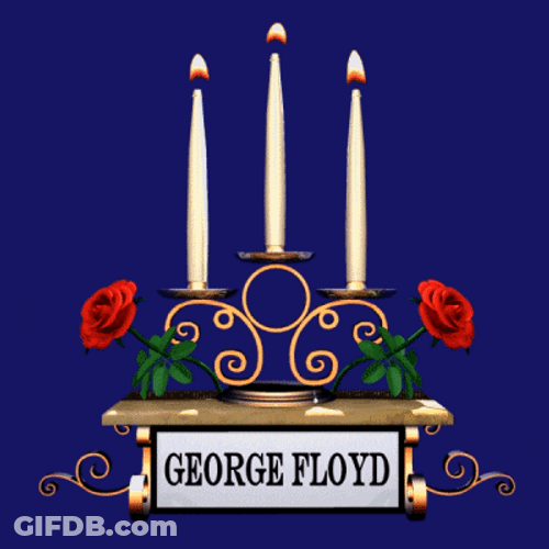 Candles With Name Of George Floyd GIF