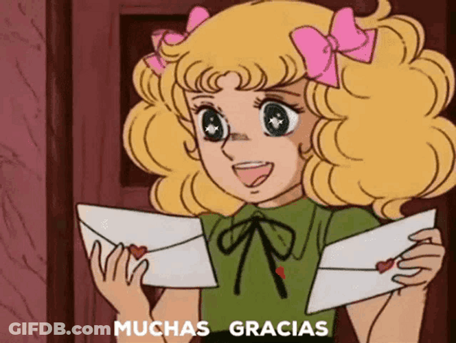 Candy Candy Reading The Mails Muchas Gracias GIF