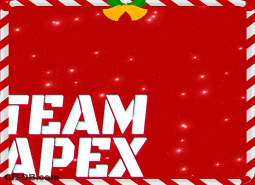 Candy Cane Border With Team Apex GIF