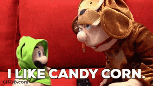 Candy Corn All 3 Colors Are The Same Flavor GIF