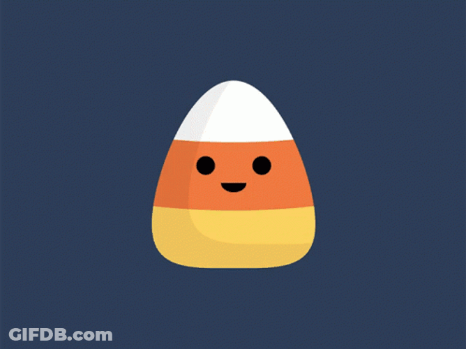 Candy Corn Eye Wink GIF