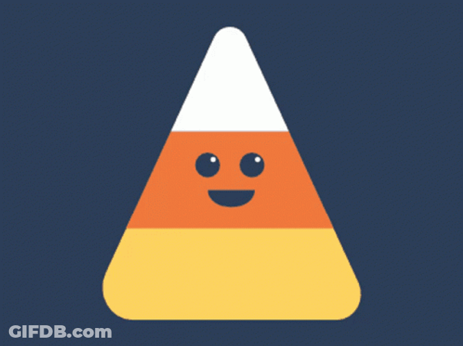 Candy Corn Eyes Moving GIF