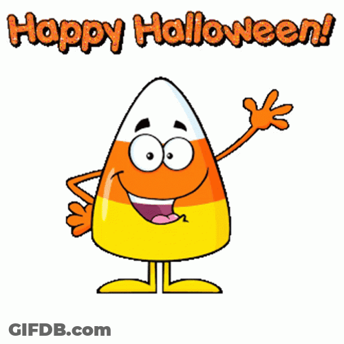 Candy Corn Happy Halloween GIF