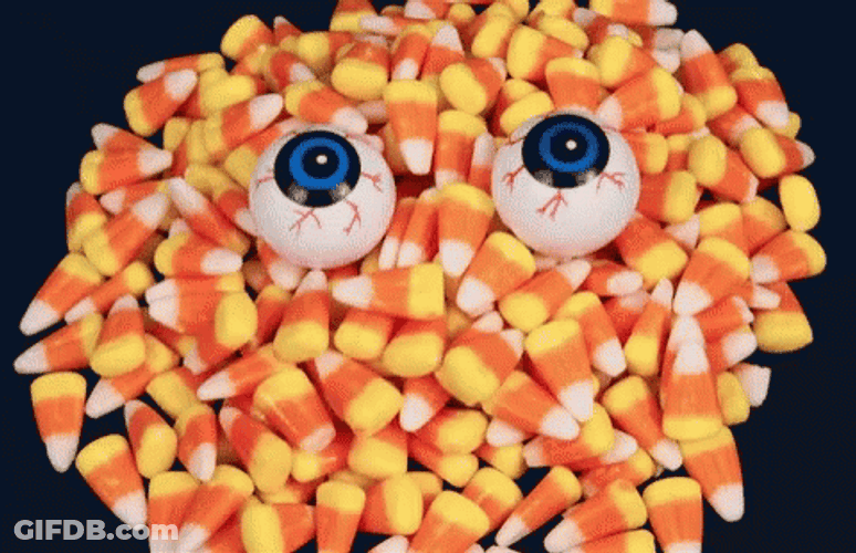 Candy Corn Melting GIF