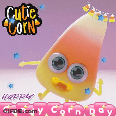 Candy Corn Saying Happy Candy Corn Day GIF