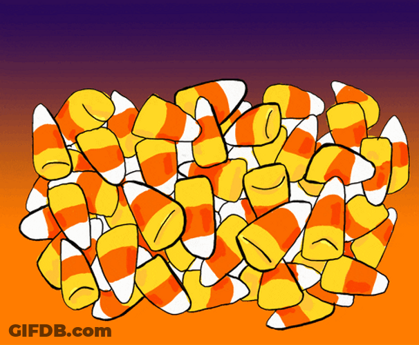 Candy Corn Worm GIF