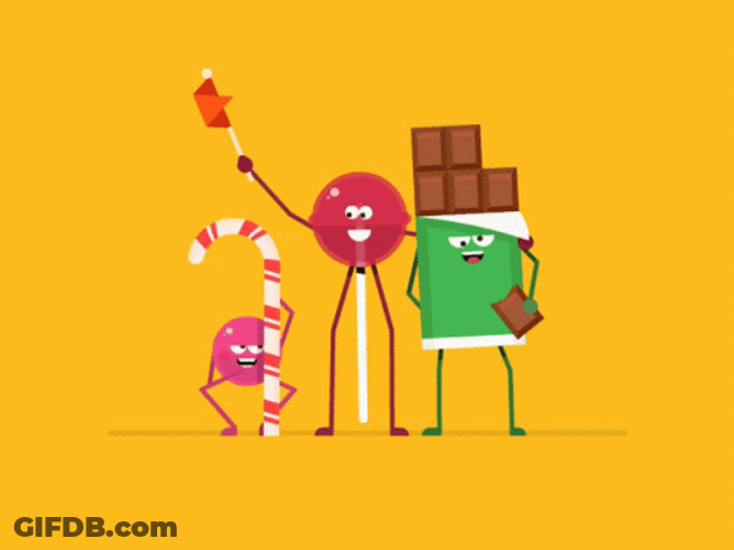 Candy, Lollipop, And Chocolate GIF