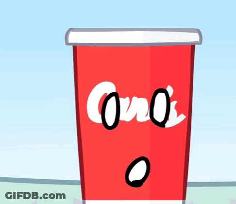 Cane's Can With Straw Hat And Watering Can GIF