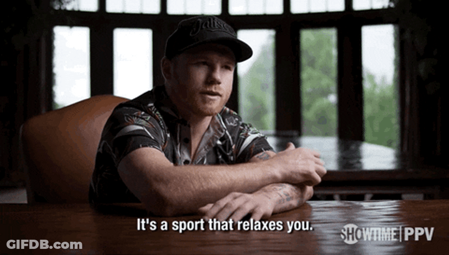 Canelo Álvarez It's A Sport That Relaxes You GIF