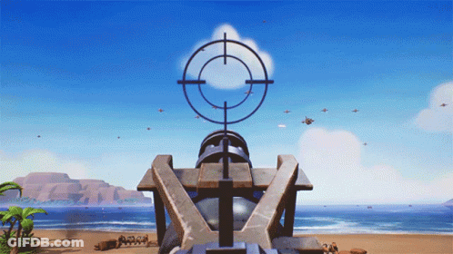 Cannon With Target On Top GIF
